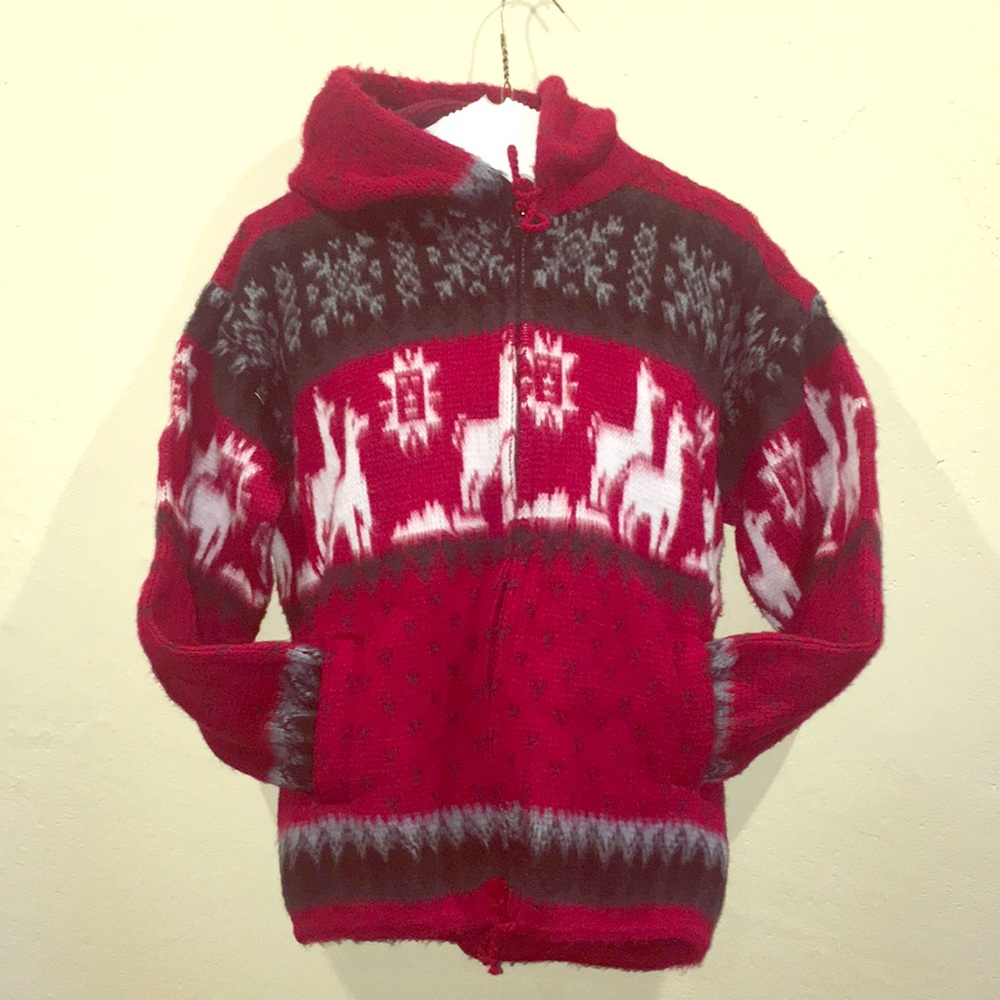 Alpaca fiber hoodie